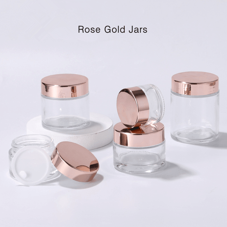 20g 30g 50g Glass Cream Jar with Pink Cap | Cosmetic Packaging Featured Image