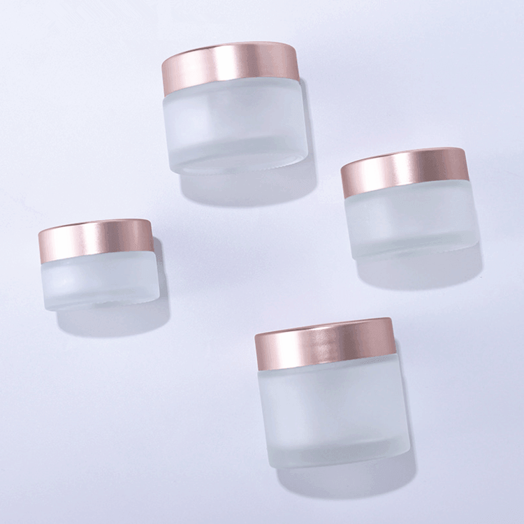 20g 30g 50g Glass Cream Jar with Pink Cap (6)