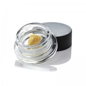 Clear 7g Concentrate Container Child Resistant Glass Jar