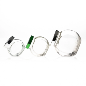 45ml 180ml Glass Penny Candy Seeds jar sets with Silver Lid