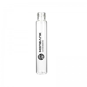 120MM CHILD RESISTANT CLEAR GLASS PRE-ROLL TUBE W/ BLACK TOP