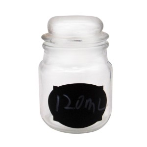 120ml Clear Glass Candle Jar with Dome Glass Lid – Menbank