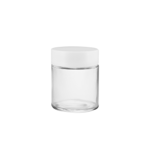 4oz Clear Glass Jar for Flower Cannabis Packaging