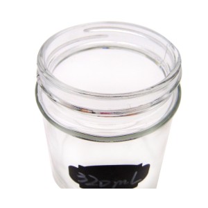China 9OZ Glass Jar Round Glass Cansiter Jar Set