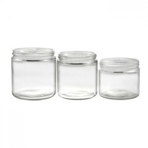 MBK 12OZ Wide Mouth Glass Coffee Food Jar with Plastic Lid