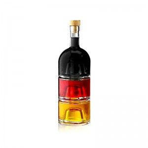 200ML Stacking Glass Liquor Bottle Set “TRIO”