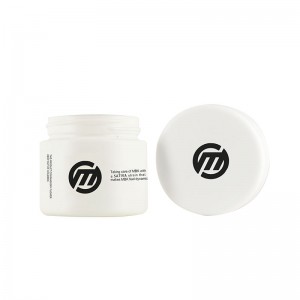 2OZ Matte White Childproof Glass Jar with White Lid