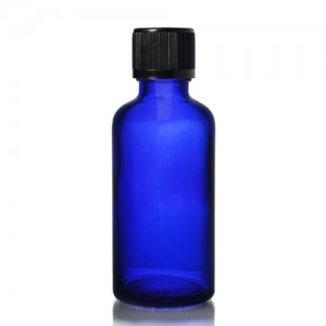 MBK 50ml Blue Glass Dropper Bottle