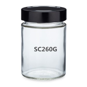 Half Pint Clear Round Storage Glass Jar with Twist Off Lid – Menbank