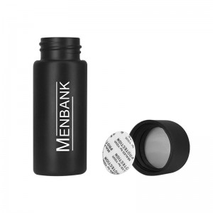 Matte Black Straight Side Pre-Roll Borosilicate Glass Vial 28mm