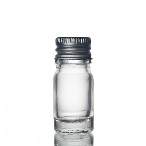 Best-Selling Airtight Glass Jars – MBK 5ml Clear Glass Bottle with Black Lid and Insert – Menbank