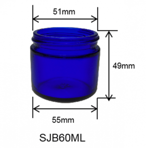 MBK Packaging 2OZ Round Glass Jar with Inner Liner and Black Lid – Menbank