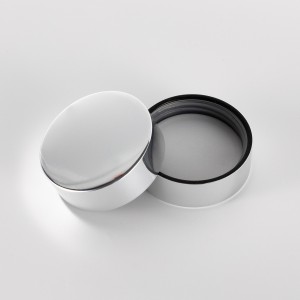 4oz Straight Side Glass Jar with Silver Smooth Childproof Lid