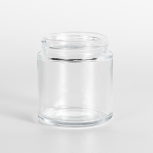 2 Oz Weed Clear Glass Jars for Cannabis Dispensaries