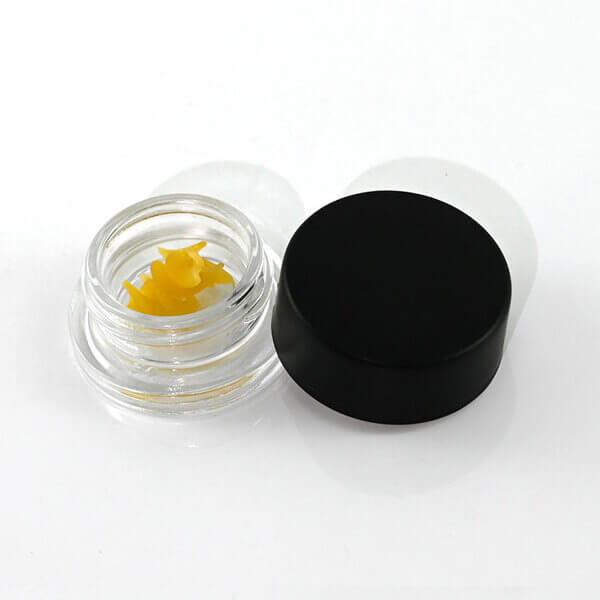 Thick Wall 3g Glass Concentrate Jar with Child Resistant Lid 