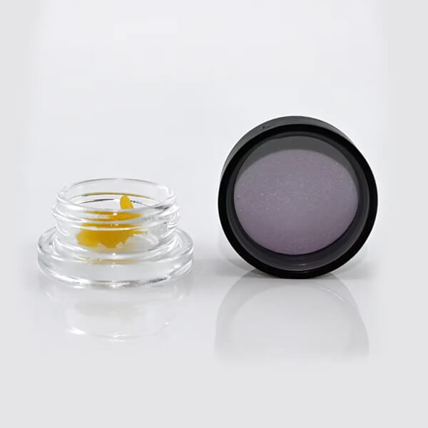 Thick Wall 3g Glass Concentrate Jar with Child Resistant Lid 