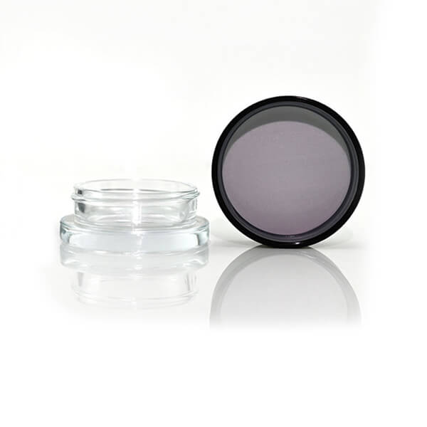 Thick Wall 3g Glass Concentrate Jar with Child Resistant Lid 