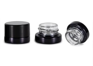 Thick Wall 3g Glass Concentrate Jar with Child Resistant Lid