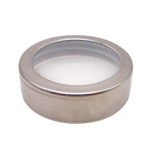 250ml Transparent Square Canister Glass Jar with Stainless Steel Lid for Storage