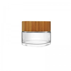 Child-Resistant-Glass-Jar-For-Cannabis-with-Wooden-Lid
