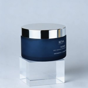 30g 50g Matte Frosted Glass Jar with Box | Multicolor Cream Container Set | Luxury Skincare Packaging OEM