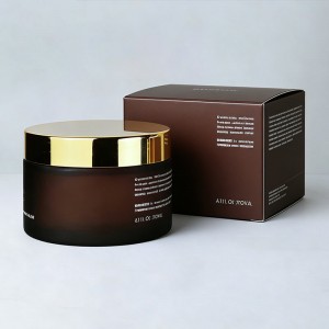 30g 50g Matte Frosted Glass Jar with Box | Multicolor Cream Container Set | Luxury Skincare Packaging OEM