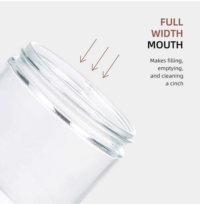 Durable 1 oz Straight Sided Glass Jars with Plastics Caps