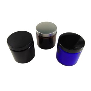 Black Metal 58-400 Smooth Skirt Unishell Lid for Candle with PE Linner