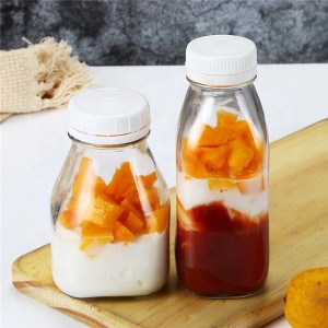 500ml milk bottle with plastic tamperoof lid