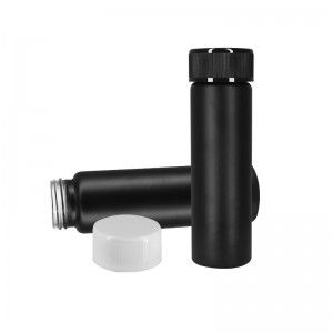 Sprayed-Black-CR-Glass-Pre-roll-Tube-with-Lid