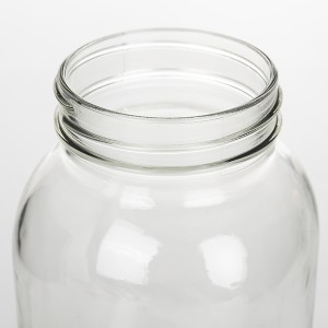 64OZ Plant Glass Mason Jar with Stainless Steel Lid