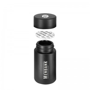 Matte Black Straight Side Pre-Roll Borosilicate Glass Vial 28mm