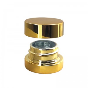 5g UV Gold Glass Concentrate Jar with Child Resistant Lid