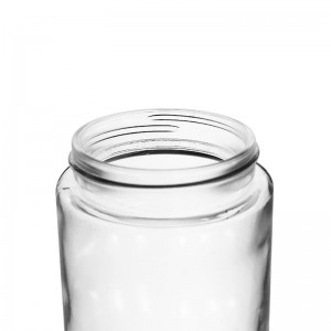 Sturdy-9oz-Clear-Glass-Child-Resistant Jar-For-Cannabis-Dry-Flower