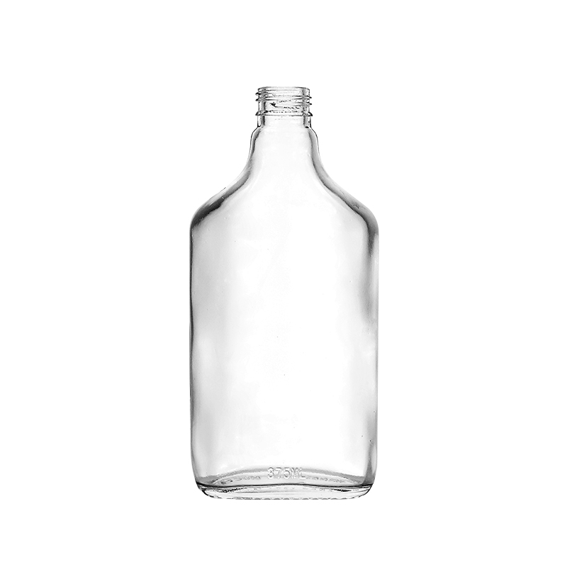 375ml Hip Flask Glass Sauce Bottle with Tamper Evident Lid Featured Image