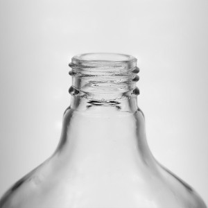 375ml Hip Flask Glass Sauce Bottle with Tamper Evident Lid