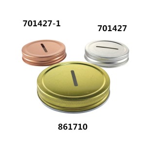 Reguar and Wide Mouth Coin Slot Mason Jar Lid Silver – Menbank