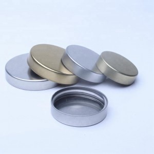 Black Metal 58-400 Smooth Skirt Unishell Lid for Candle with PE Linner