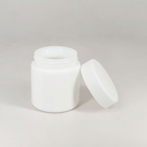 Customized-D57-3oz-White-Glass-Child-Resistant-Jar-For-Dry-Flower