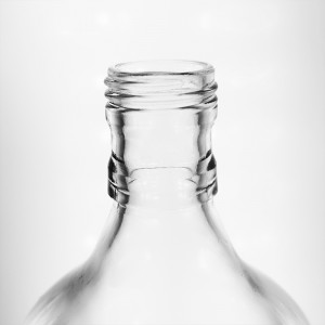 375ml Hip Flask Glass Bottle with Tamper Evident Metal Lid