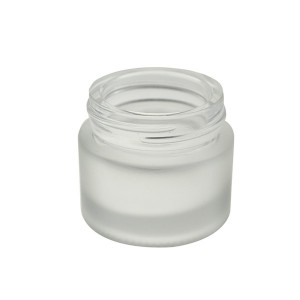 MBK Packaging 10G Frost Cosmetic Empty Container Glass Jar with Screw Lid