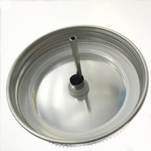 70mm Stainless Steel Mason Jar Oil Infusions Lid Pour Spout Lid
