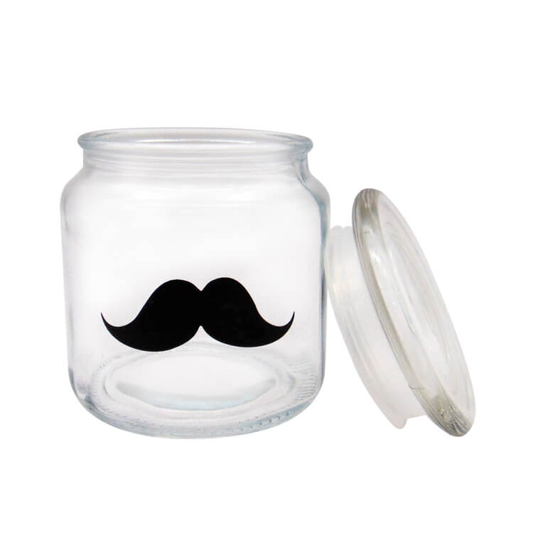 Big Discount Glass Bottle With Lid - MBK 500ml Glass Seed Stash Hemp Jar with Glass Lid – Menbank