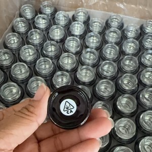 3g/5g-Glossy-Black-Electroplated-Golden/Silver-Inside-CR-Glass-Jar-for-Rosin