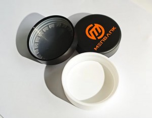 3oz UV Black Glass Weed Storage Jar with CR Cap | Straight Side Cannabis Flower Jar Factory Supply