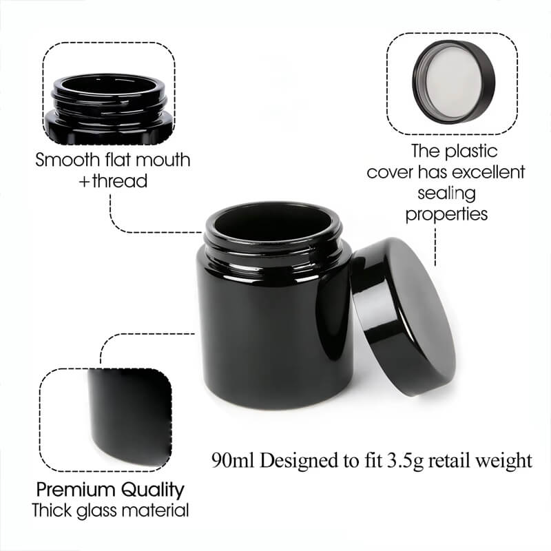 3oz-UV-Black-Glass-Weed-Storage-Jar-with-CR-Cap-Straight-Side-Cannabis-Flower-Jar-5