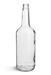 8 Year Exporter Small Mason Jar – 32OZ Clear Long Neck Glass Liquor Mixer Bottle with Tamper Evident Cap – Menbank