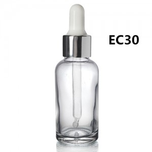 30ml Clear Glass Dropper Bottle