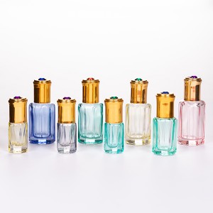 3ml Colorful Glass Roller Ball  Bottle with UV Cap