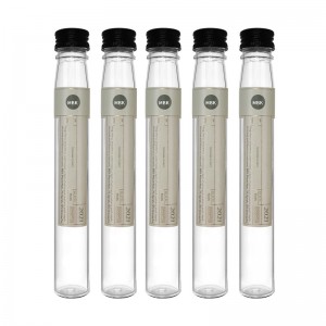 100ml Borisilicate Round Test Glass Tube with Alum Lid for Liquid Wine